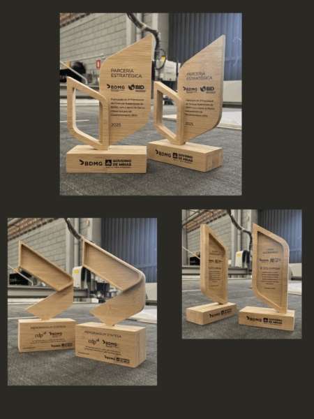 Troféus em Madeira para o SEBRAE